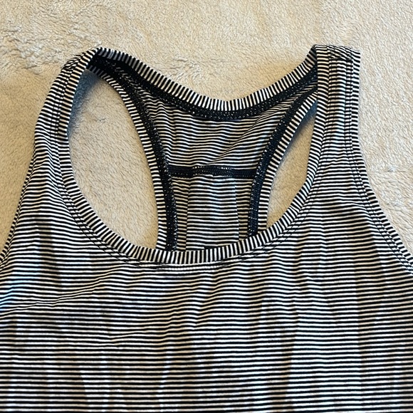 Lululemon Black and white stripes tank - Picture 2 of 6